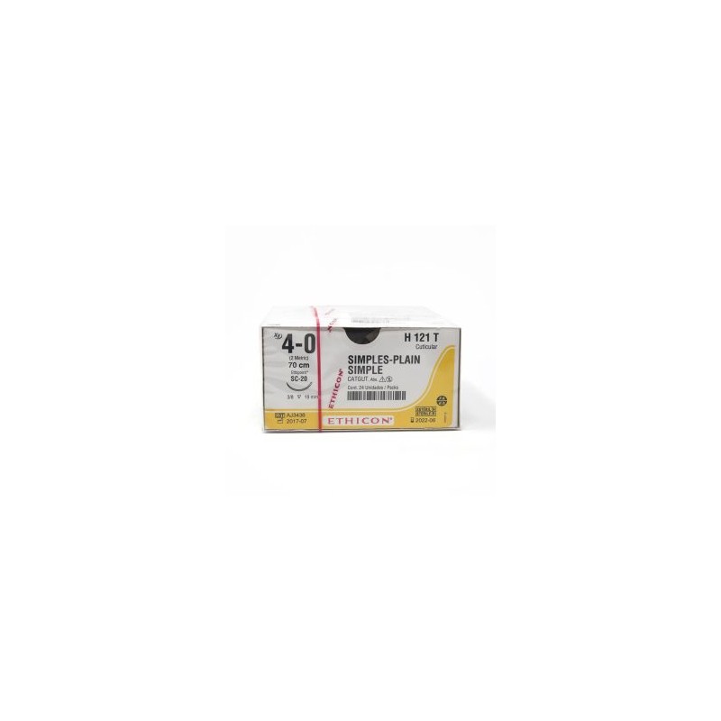 CATGUT SIMPLE 4/0 AG SC-20 ETH C/24