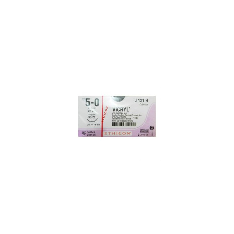 VICRYL INCOLORO 5/0 AG SC-20 C/36