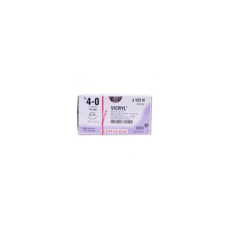 VICRYL INCOLORO 4/0 AG SC-20 C/36
