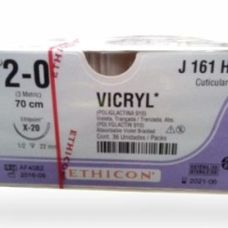 VICRYL INCOLORO 2/0 AG X-20 C/36