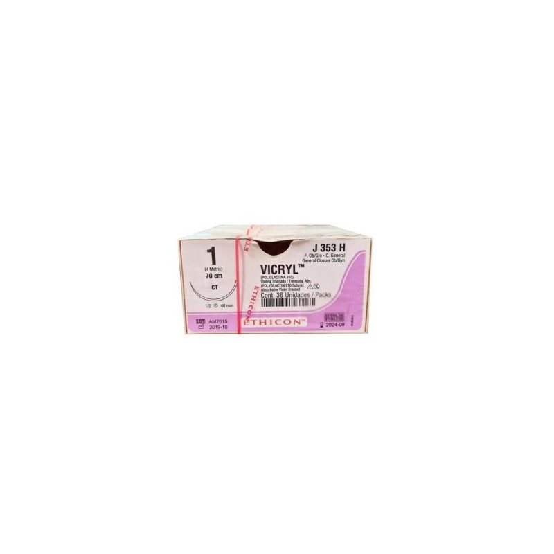 VICRYL VIOLETA CIERRE 1/70 CT 1/2 40 C/36