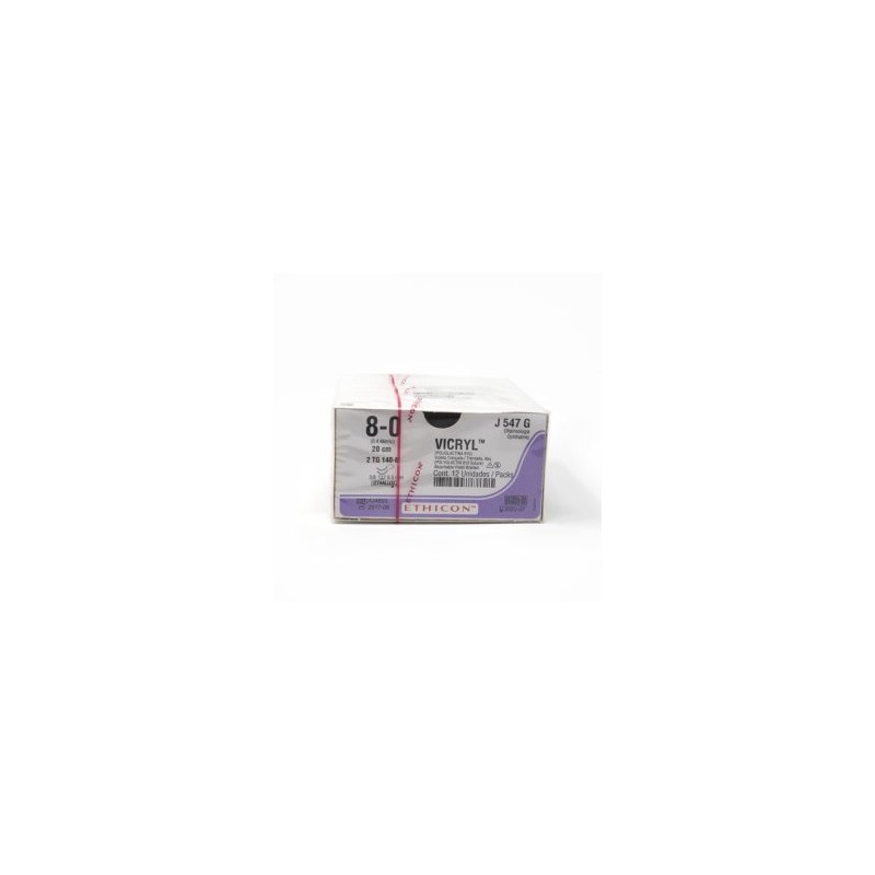 VICRYL 8/0 AG TG140-8 D/A 3/8 CIRC C/12