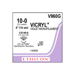 VICRYL VIOLETA OFTALMICA 10/0 CS140-G 3/8-6.5 C/12