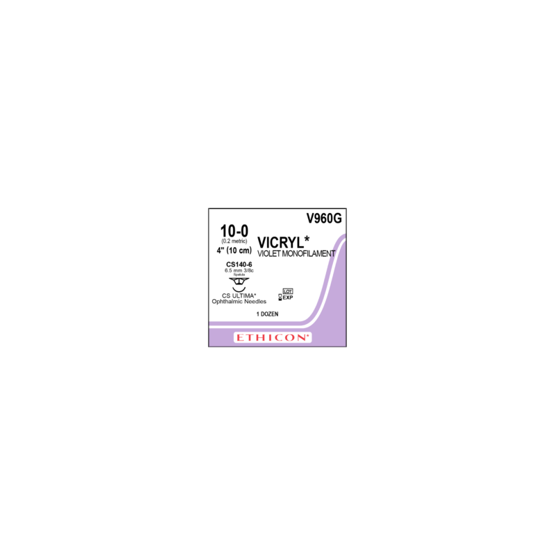 VICRYL VIOLETA OFTALMICA 10/0 CS140-G 3/8-6.5 C/12