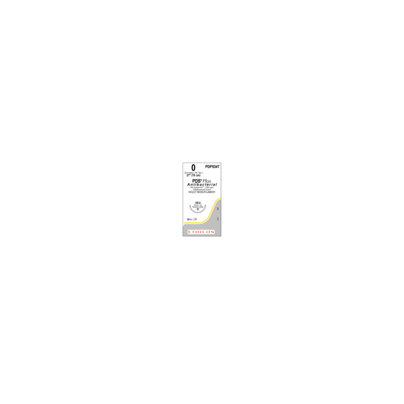 PDS II PLUS CAL 1-0, 1/2 CIRC, 36.4MM, REV CTE, HEBRA 70 CM, C/24