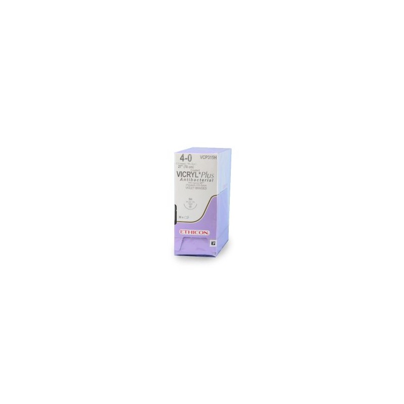 VICRYL PLUS 4/0 AG SH C/36