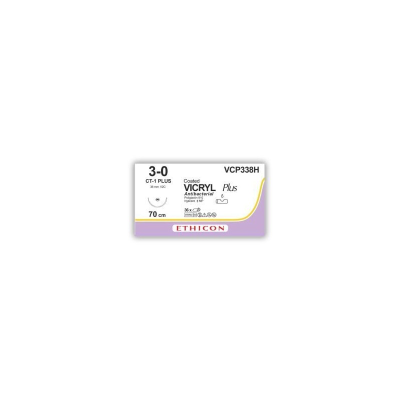 VICRYL PLUS 3/0  CT-1 C/36