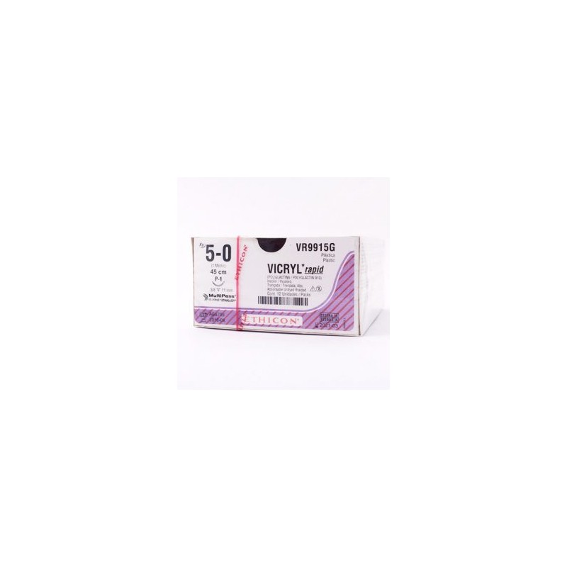 VICRYL RAPID 5/0 AGUJA P-3 3/8 C/12