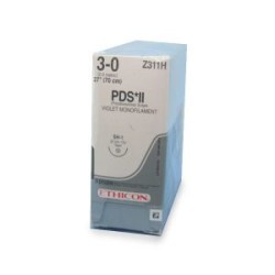 PDS II VIOLETA 3/0 AG SH-1 ½ CIRC 22MM C/36