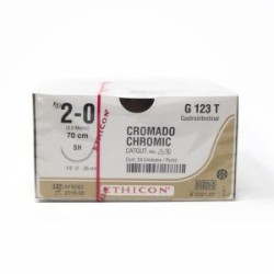 CATGUT CROMICO 2/0 AG SH AHUS C/24