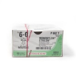 ETHILON 6/0 AG P-1 3/8 CIRC C/24