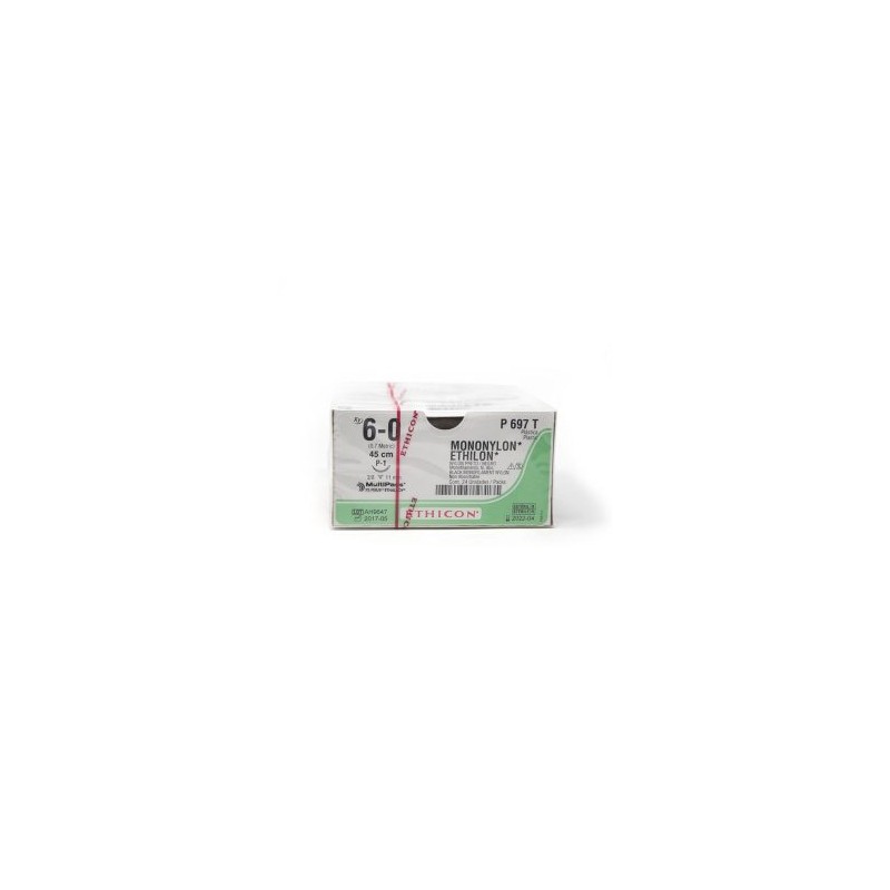ETHILON 6/0 AG P-1 3/8 CIRC C/24