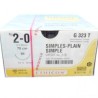 CATGUT SIMPLE 2/0 AG SH 1/2CIRC C/24