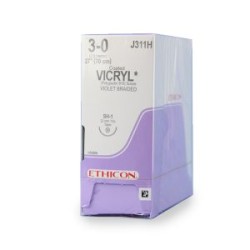 VICRYL 3/0 AG SH-1 1/2 CIRC AHS C/36