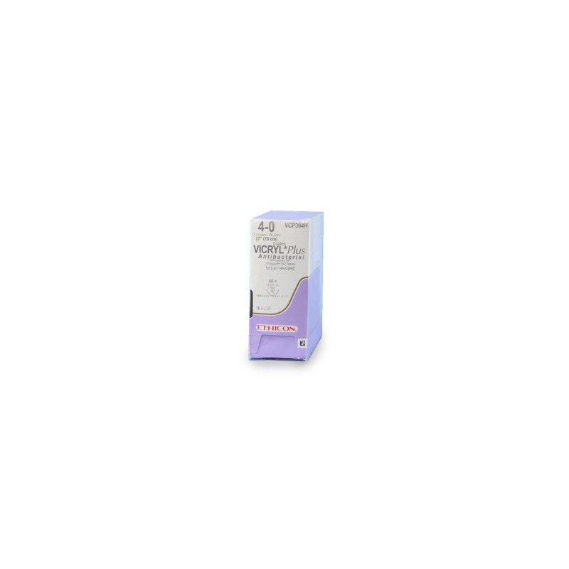 VICRYL PLUS 4/0 AG RB-1 C/36