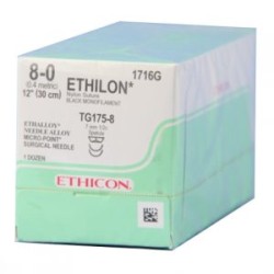 ETHILON 8/0 AG TG-175-8 D/A C/12