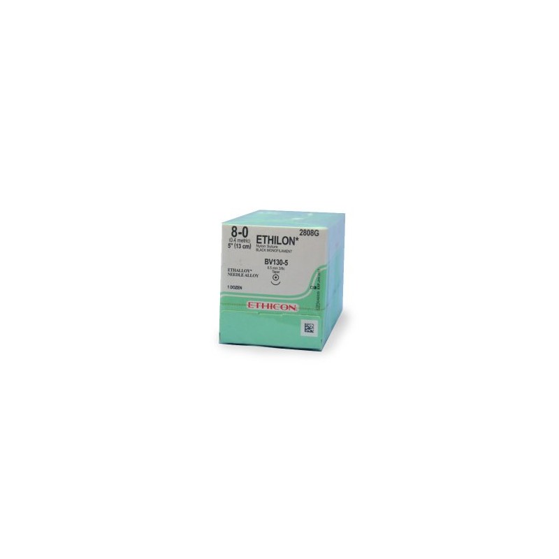 ETHILON 8/0 AG BV-130-5 C/12
