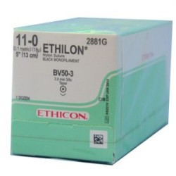 ETHILON 11/0 13CM AG BV-50-3 C/12