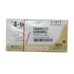 CATGUT CROMICO 4/0 AG SH AHUS C/24