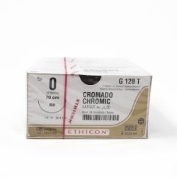 CATGUT CROMICO 1/0 AG MH AHU C/24